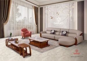 Sofa gỗ mun vàng tự nhiên