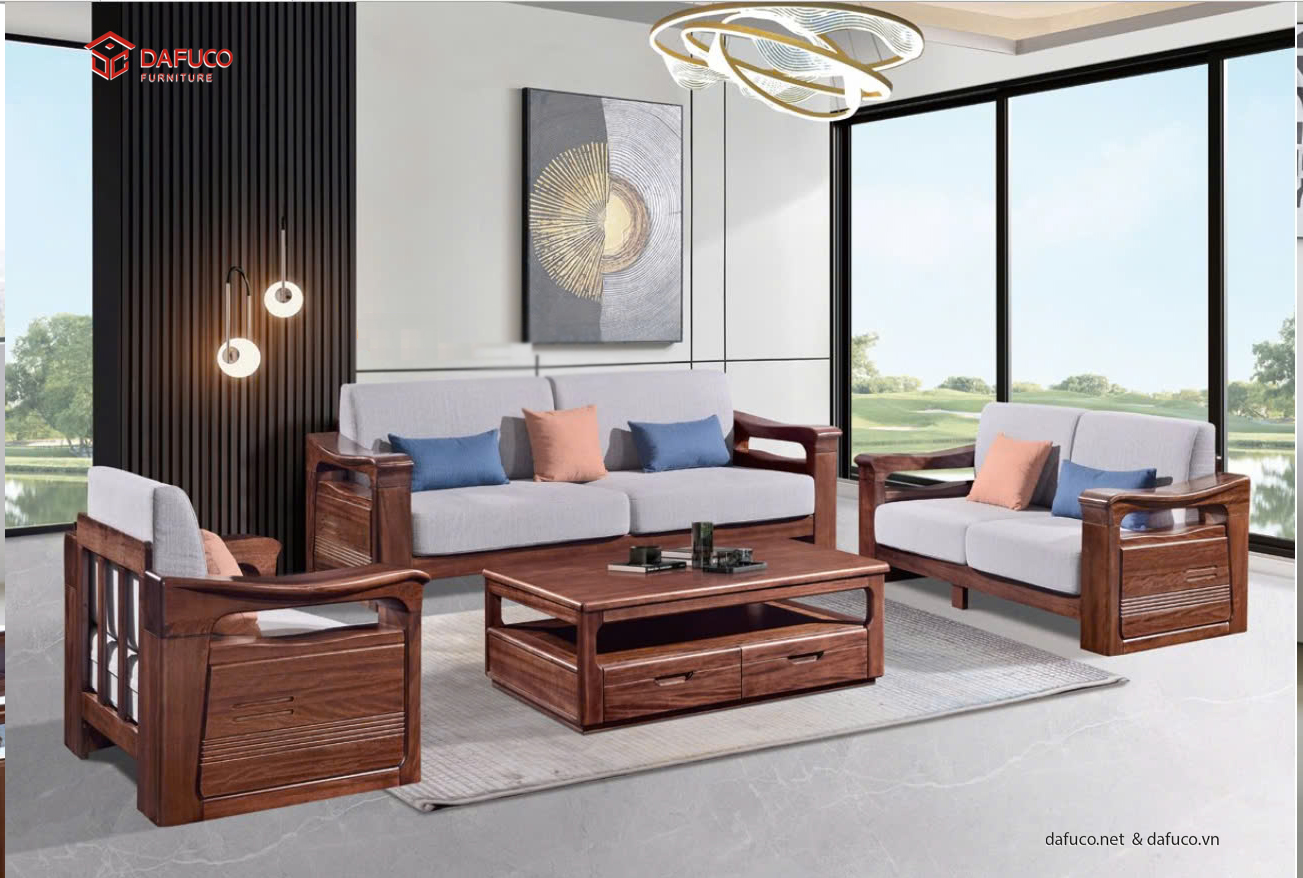 SOFA GỖ NỶ, VẢI NỶ